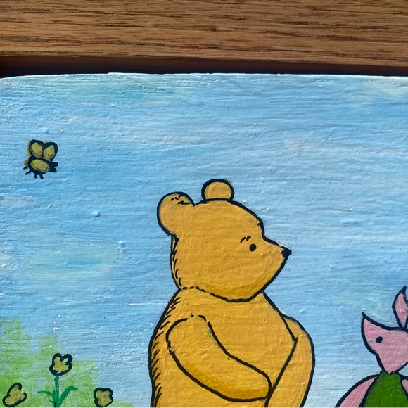 Acrylic Painting Hand Made Winnie The Pooh and Piglet, Nursery, Baby Shower - Picture 5 of 8